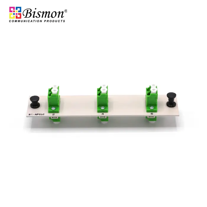 6 LC/APC Snap-in adapter plate Single-mode duplex Full set